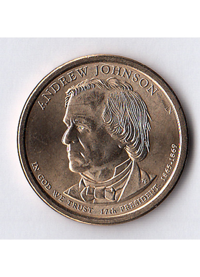 2011 - Dollaro Stati Uniti Andrew Johnson Zecca D